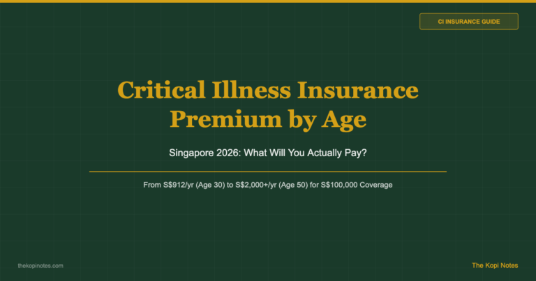 Critical Illness Insurance Premium by Age in Singapore (2026): What Will You Pay?