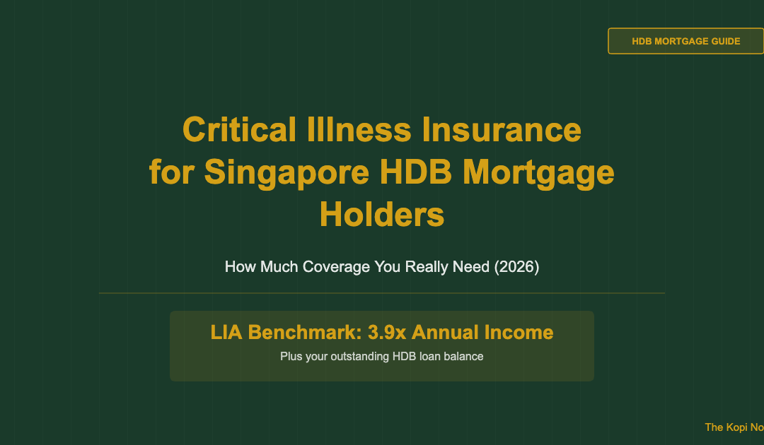 Critical Illness Insurance for Singapore HDB Mortgage Holders: How Much You Really Need (2026) — The Kopi Notes