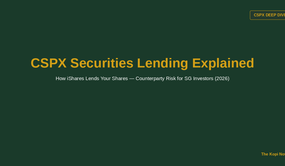 CSPX Securities Lending Explained: How iShares Lends Your Shares — The Kopi Notes