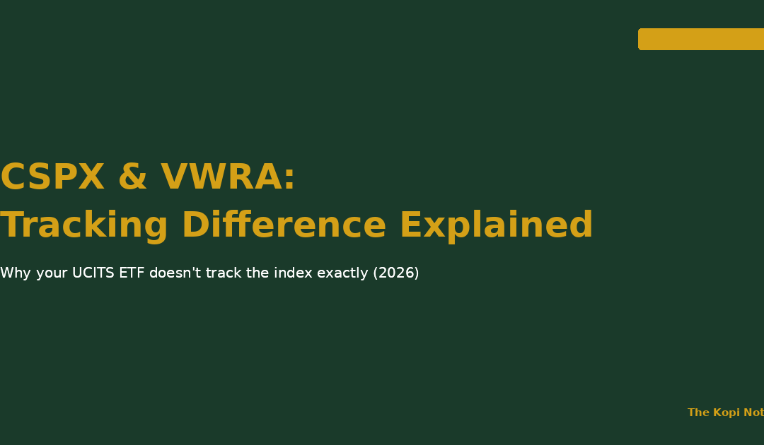 CSPX & VWRA Tracking Difference Explained: Why Your UCITS ETF Doesn't Match the Index Exactly (2026) — The Kopi Notes