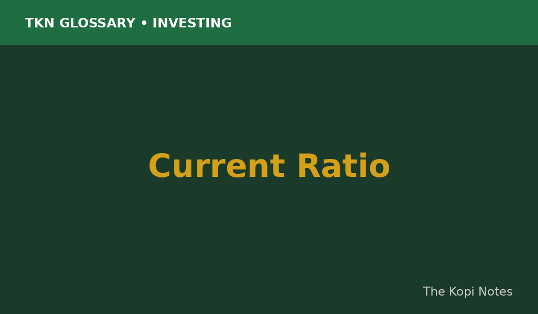 Current Ratio Singapore
