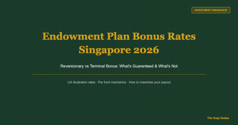 Endowment Plan Bonus Rates Singapore 2026: Reversionary vs Terminal Bonus Explained