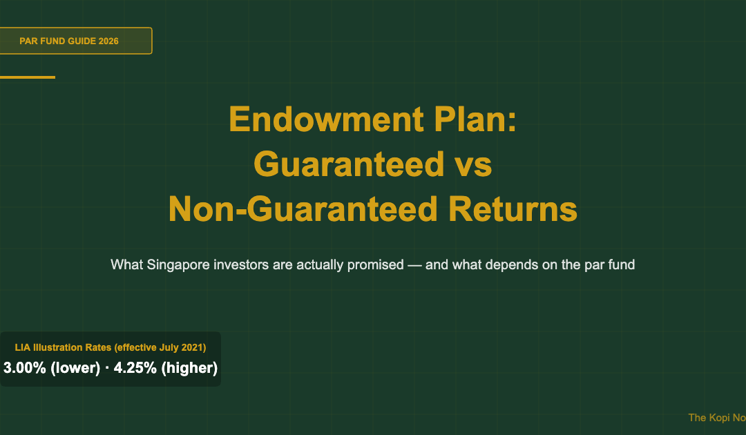 Endowment Plan Guaranteed vs Non-Guaranteed Returns Singapore 2026 — The Kopi Notes