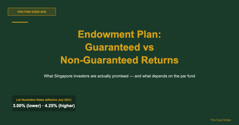 Endowment Plan Guaranteed vs Non-Guaranteed Returns Singapore 2026: What You’re Actually Promised