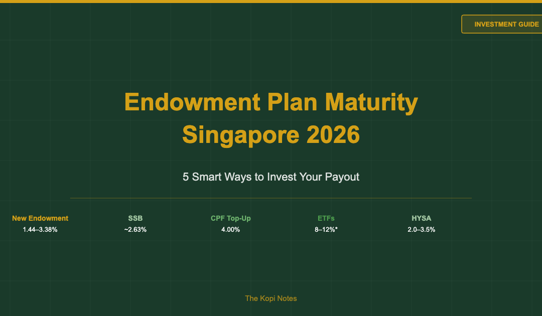 Endowment Plan Maturity Singapore 2026: 5 Smart Ways to Invest Your Payout — The Kopi Notes