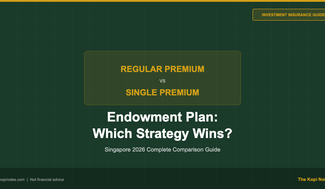 Endowment Plan Regular Premium vs Single Premium Singapore 2026 — The Kopi Notes