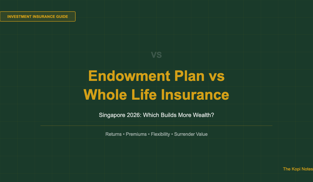 Endowment Plan vs Whole Life Insurance Singapore 2026 — The Kopi Notes