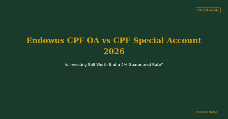 Endowus CPF OA vs CPF Special Account 2026: Is Investing Still Worth It at a 4% Guaranteed Rate?