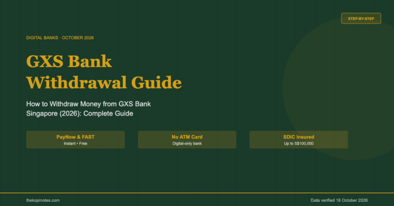 GXS Bank Withdrawal Guide (2026): How to Withdraw Money from GXS Bank Singapore