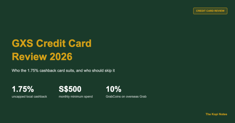GXS Credit Card Review 2026: Who the 1.75% Cashback Card Suits (and Who Should Skip It)