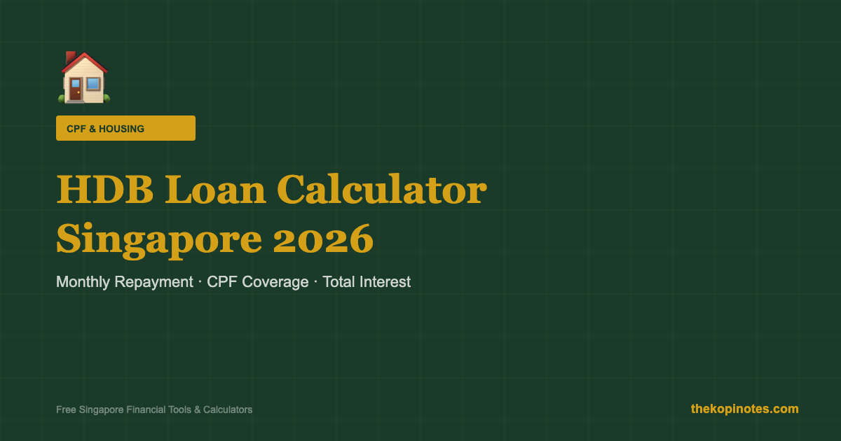 HDB Loan Calculator Singapore 2026