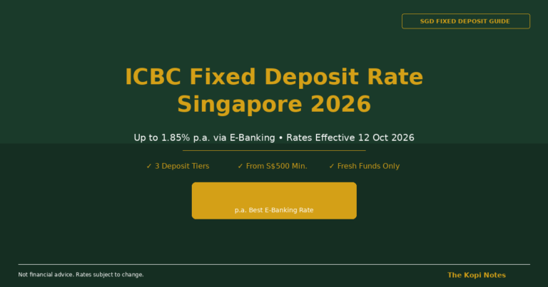 ICBC Fixed Deposit Rate Singapore 2026: Up to 1.85% p.a. Guide