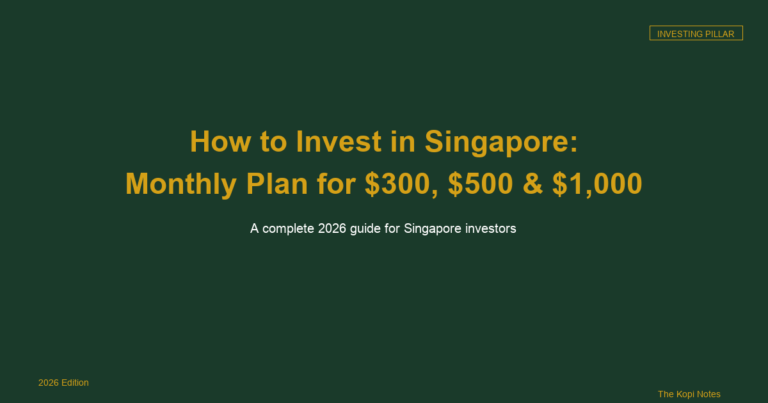 How to Invest in Singapore: Monthly Plan for $300, $500 & $1,000 (2026)