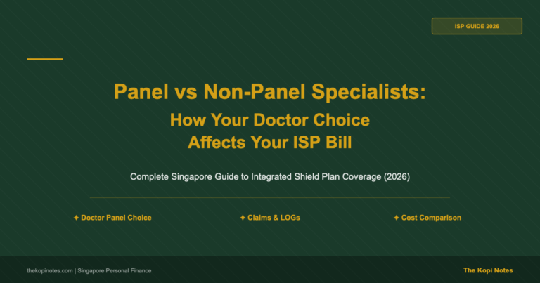Panel vs Non-Panel Specialists in Singapore: How Your Doctor Choice Affects Your ISP Bill (2026)