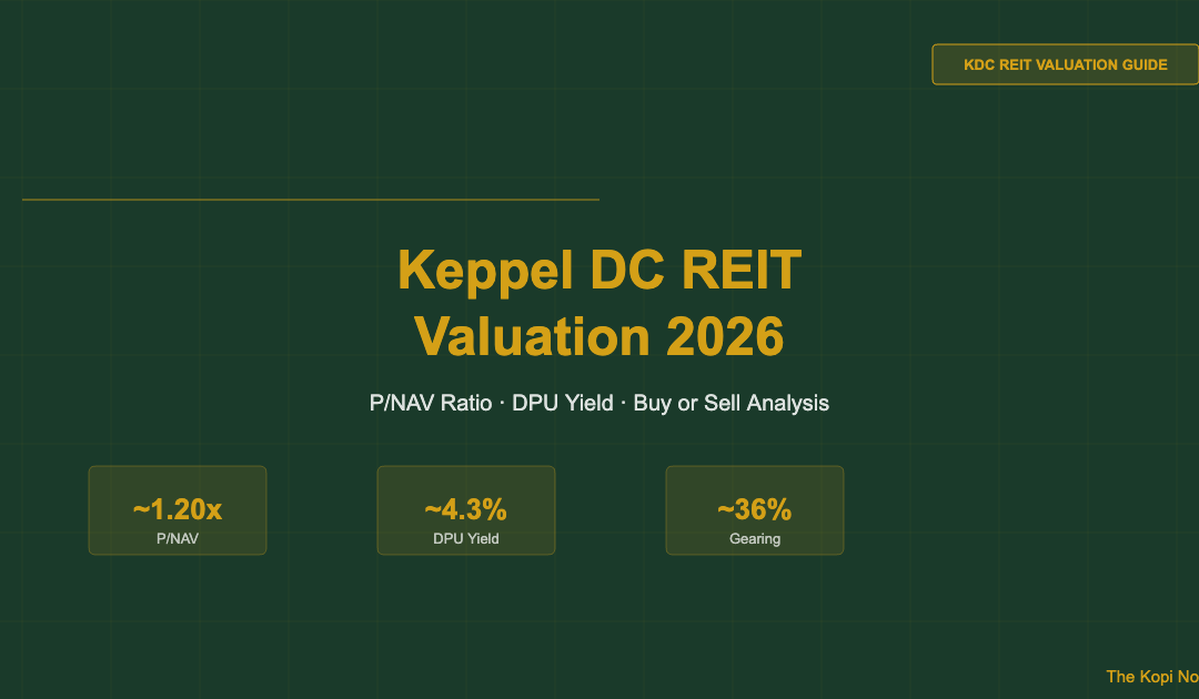 Keppel DC REIT Valuation 2026: P/NAV Analysis, DPU Yield & Buy/Sell Guide — The Kopi Notes