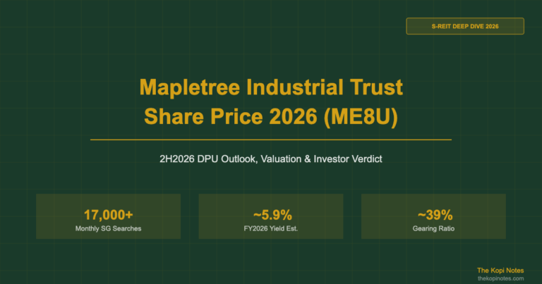 Mapletree Industrial Trust Share Price 2026 (ME8U): 2H2026 DPU Outlook, Valuation & Investor Verdict