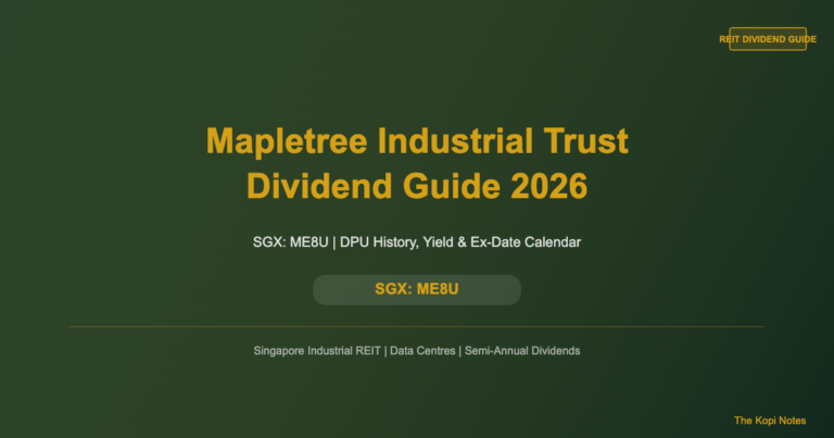 Mapletree Industrial Trust Dividend 2026 (SGX: ME8U): DPU History, Yield & Ex-Date Guide
