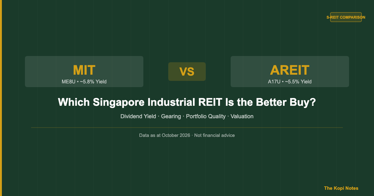 Mapletree Industrial Trust vs Ascendas REIT 2026: Which Singapore Industrial REIT Is the Better Buy? — The Kopi Notes
