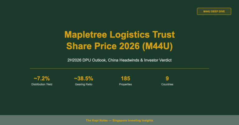 Mapletree Logistics Trust Share Price 2026 (M44U): 2H2026 DPU Outlook, China Headwinds & Investor Verdict