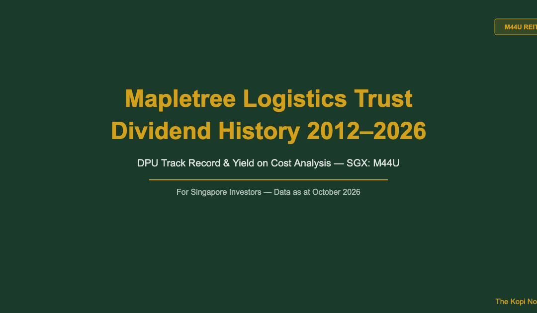 Mapletree Logistics Trust Dividend History 2012–2026 — The Kopi Notes