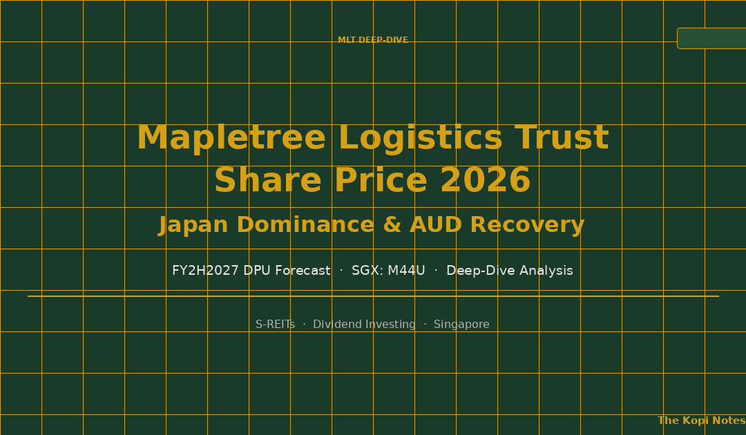 Mapletree Logistics Trust Share Price 2026 Japan Dominance AUD Recovery FY2H2027 DPU Forecast — The Kopi Notes