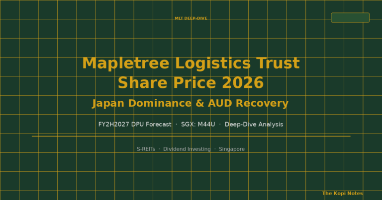 Mapletree Logistics Trust Share Price 2026: Japan Dominance, AUD Recovery & FY2H2027 DPU Forecast (SGX: M44U)
