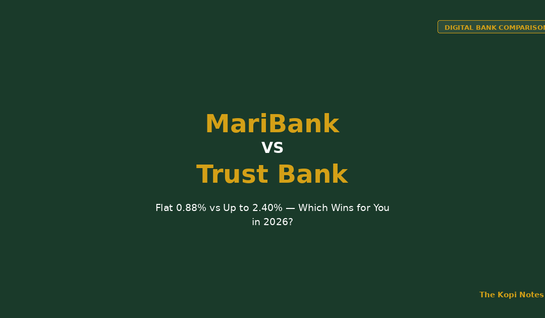 MariBank vs Trust Bank 2026: Flat 0.88% vs Up to 2.40% — The Kopi Notes