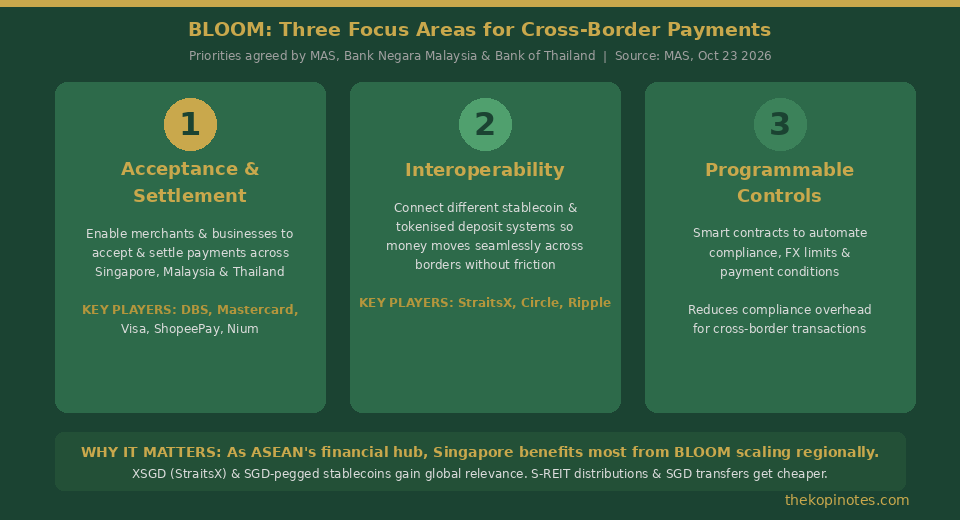 BLOOM three focus areas cross-border payments 2026