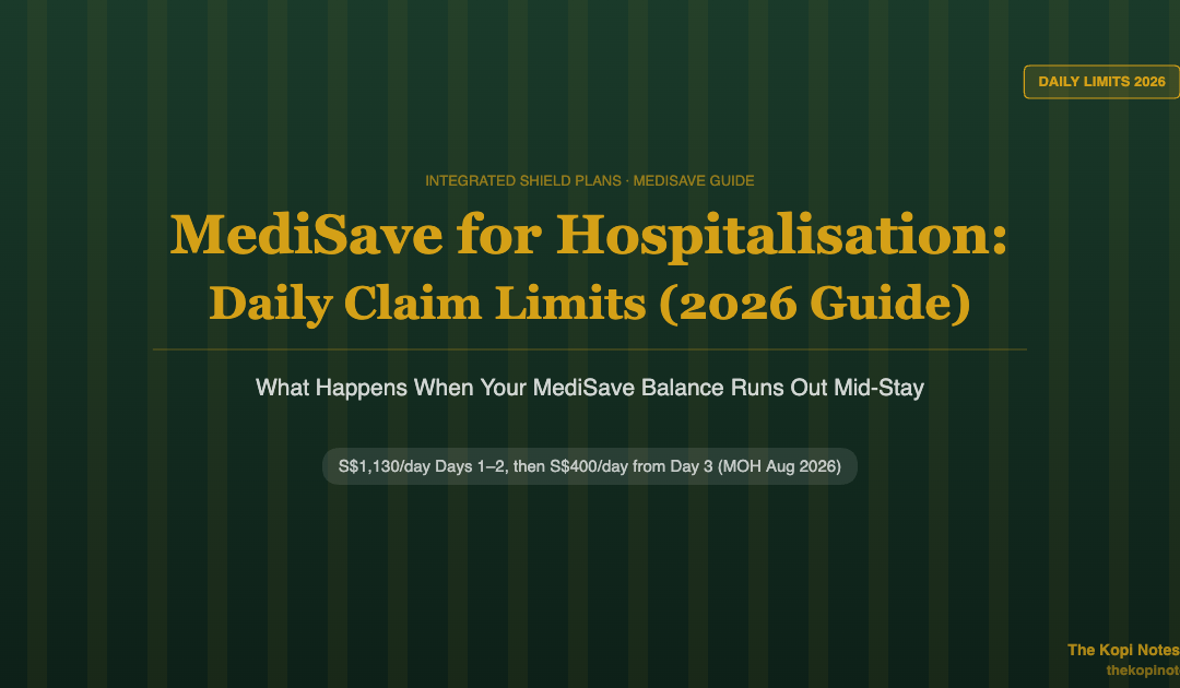 MediSave for Hospitalisation: Daily Claim Limits and What Happens If Your Balance Runs Out (2026 Guide) — The Kopi Notes