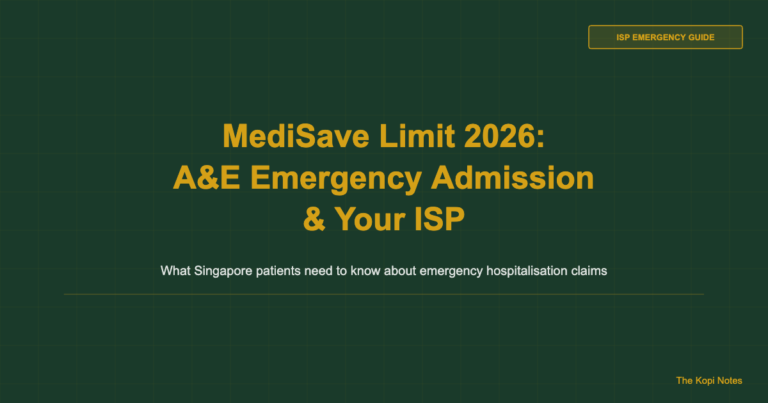 MediSave Limit 2026: What Happens When You’re Admitted via A&E?