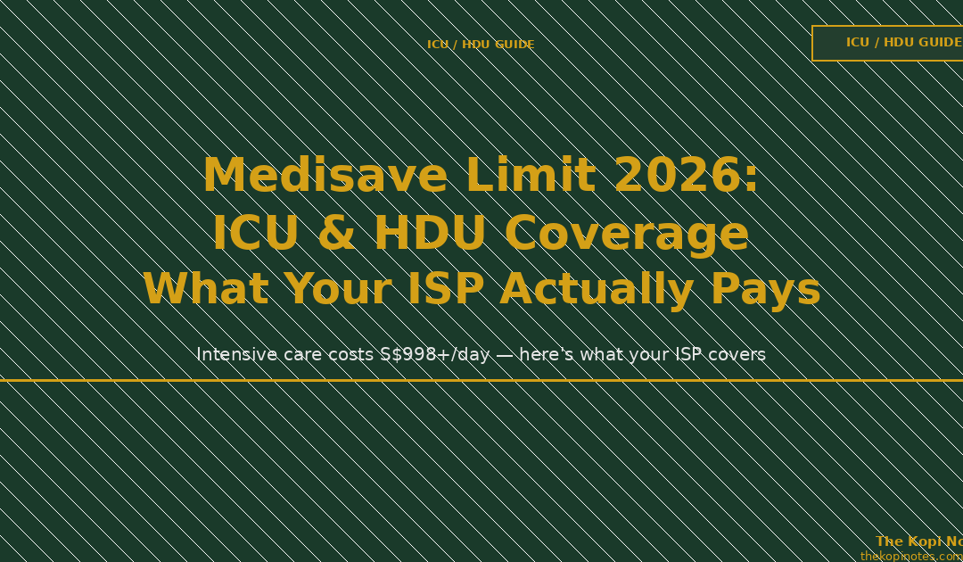 Medisave Limit 2026: ICU and HDU Coverage — What Your ISP Actually Pays — The Kopi Notes