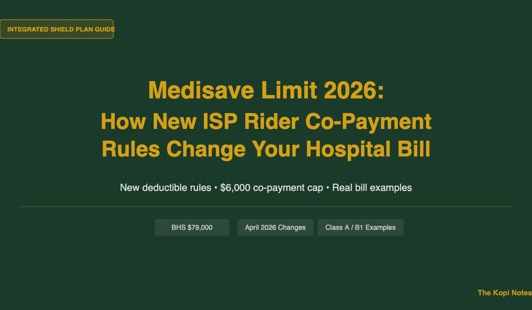 Medisave Limit 2026 How New ISP Rider Co-Payment Rules Change Your Hospital Bill — The Kopi Notes