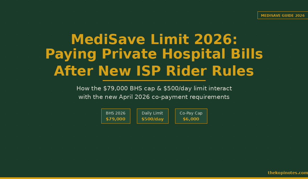 MediSave Limit 2026: Paying Private Hospital Bills After the New ISP Rider Co-Payment Rules — The Kopi Notes