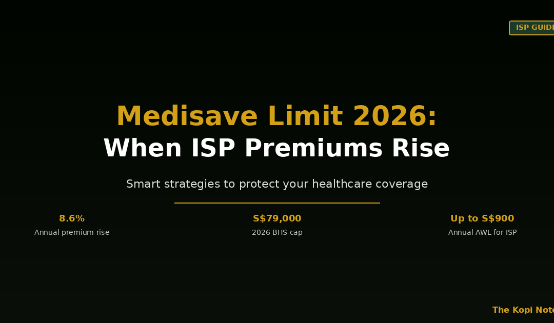 Medisave Limit 2026: When ISP Premiums Rise — The Kopi Notes