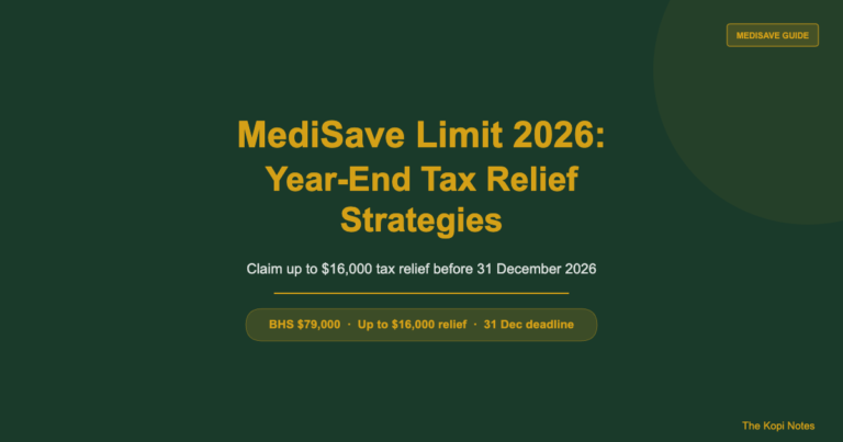MediSave Limit 2026: Year-End Tax Relief Strategies Before 31 December