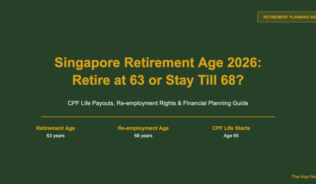 Singapore Retirement Age 2026: Should You Retire at 63 or Keep Working Until 68? — The Kopi Notes
