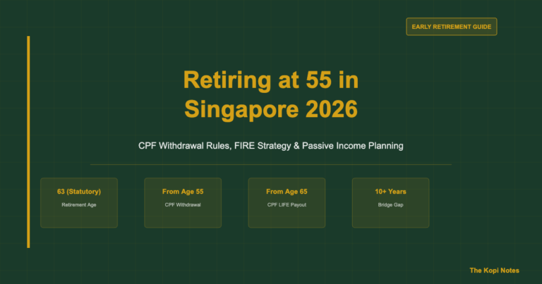 Retiring at 55 in Singapore 2026: CPF Withdrawal, FIRE Strategy & Passive Income