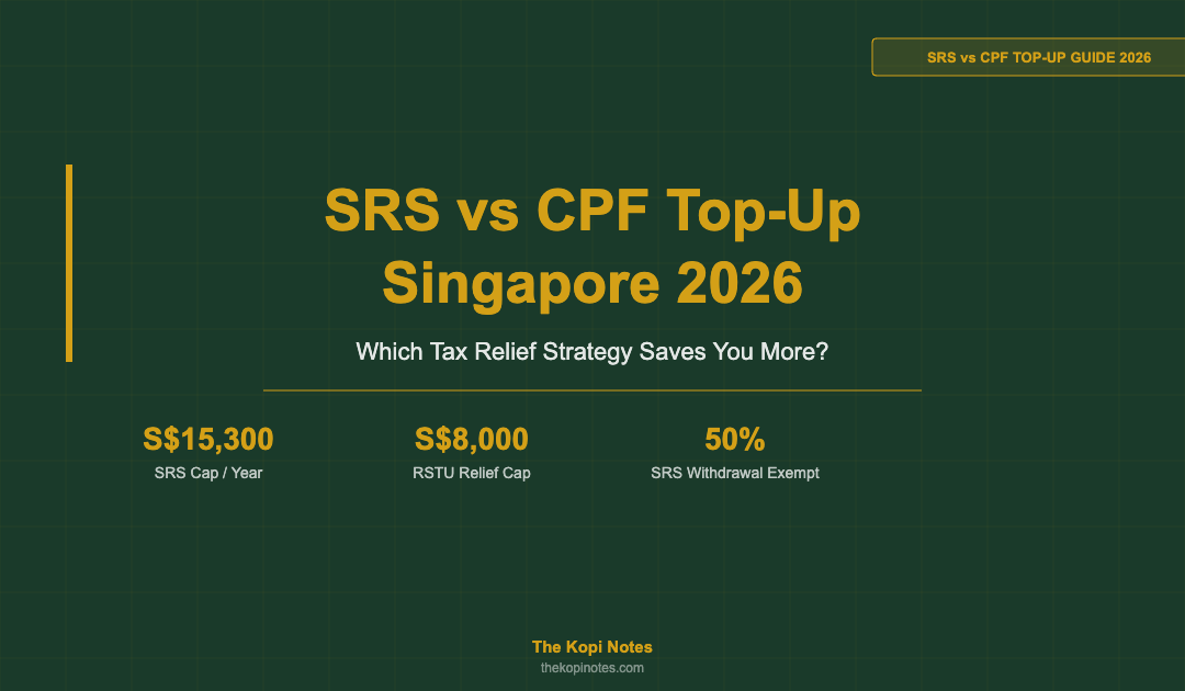 SRS vs CPF Top-Up Singapore 2026: Which Tax Relief Strategy Saves You More? — The Kopi Notes