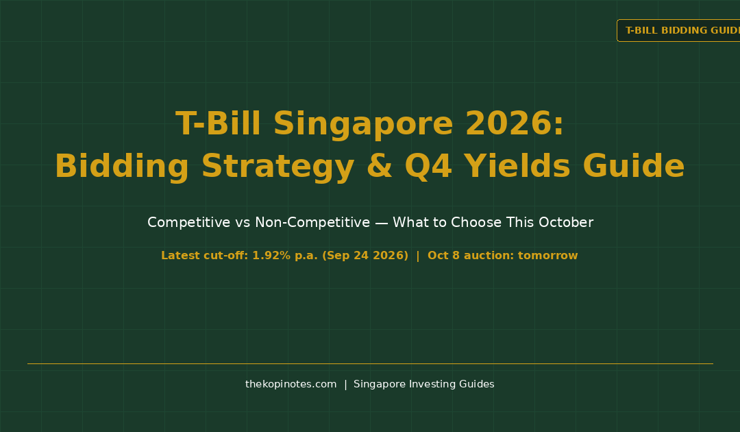 T-Bill Singapore 2026 Bidding Strategy Guide: Competitive vs Non-Competitive Bids — The Kopi Notes