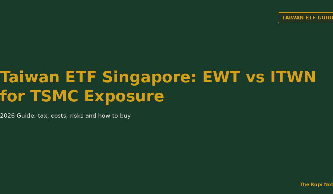 Taiwan ETF Singapore: How to Buy EWT & ITWN for TSMC Exposure (2026 Guide) — The Kopi Notes