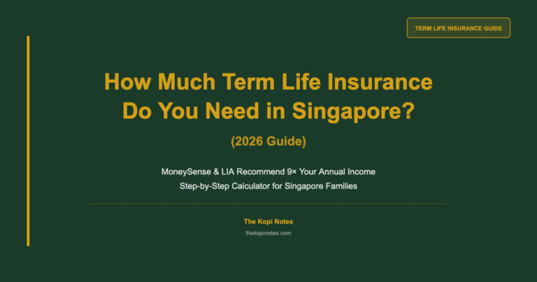 How Much Term Life Insurance Do You Need in Singapore? (2026 Guide)