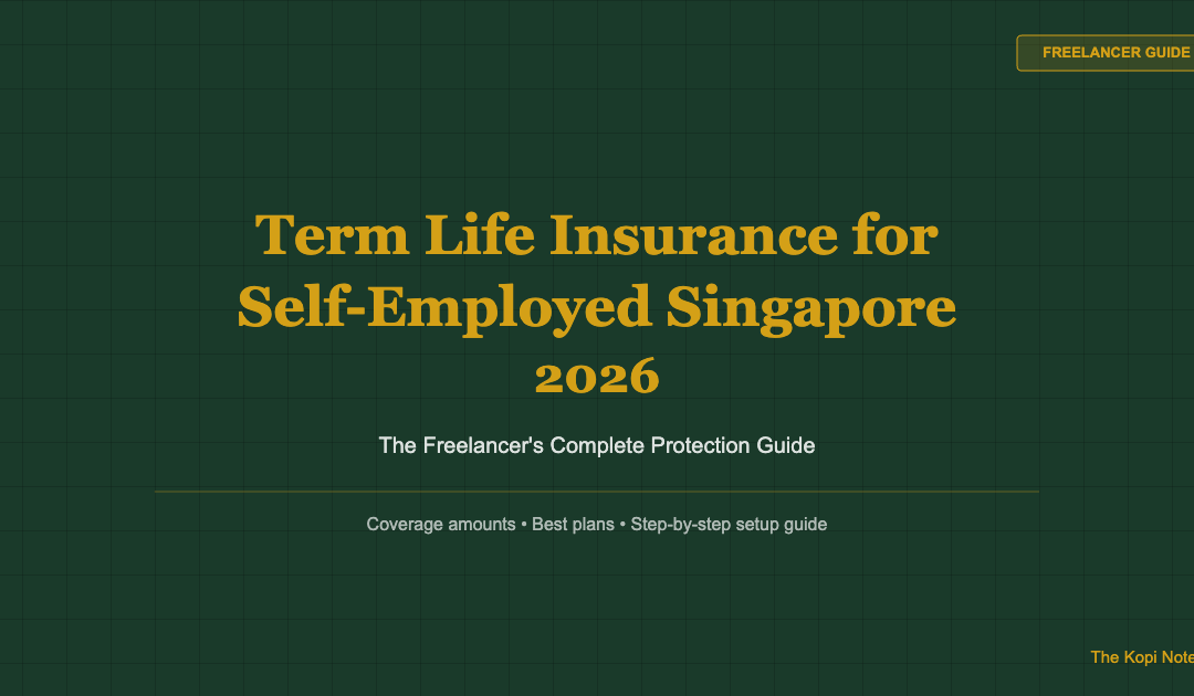 Term Life Insurance for Self-Employed Singapore 2026 — The Kopi Notes