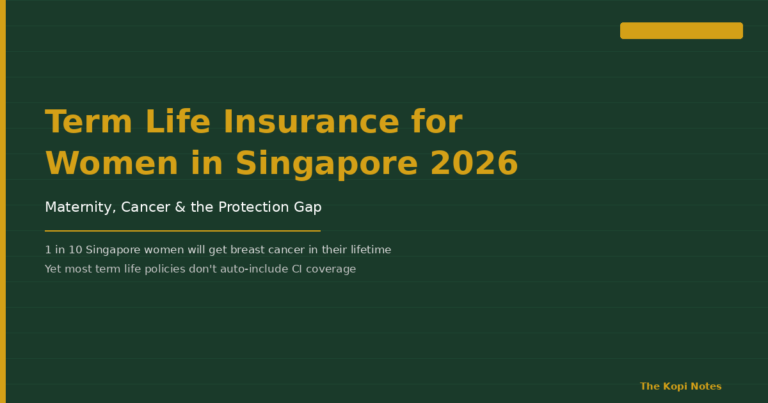 Term Life Insurance for Women in Singapore 2026: Maternity, Cancer & the Protection Gap