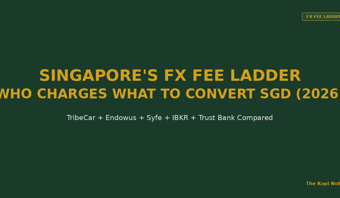 TribeCar, Endowus, Syfe, IBKR & Trust Bank: Singapore's FX Conversion Fee Ladder (2026) — The Kopi Notes