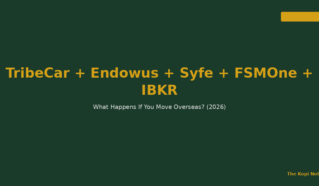 TribeCar + Endowus + Syfe + FSMOne + IBKR: What Happens If You Move Overseas? (2026) — The Kopi Notes