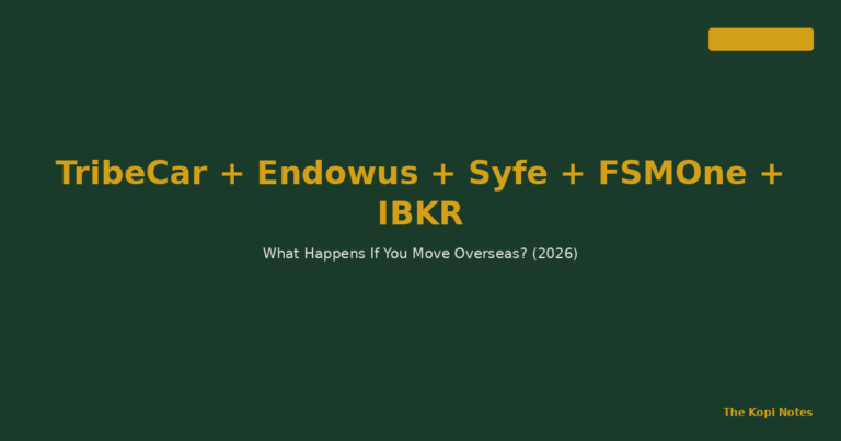 TribeCar + Endowus + Syfe + FSMOne + IBKR: What Happens If You Move Overseas? (2026)