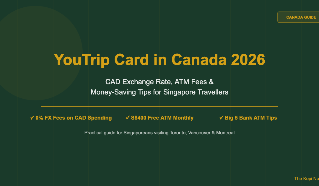 YouTrip Card in Canada 2026: CAD Exchange Rate, ATM Fees & Tips for Singapore Travellers — The Kopi Notes