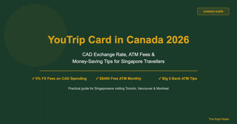 YouTrip Card in Canada 2026: CAD Exchange Rate, ATM Fees & Tips for Singapore Travellers