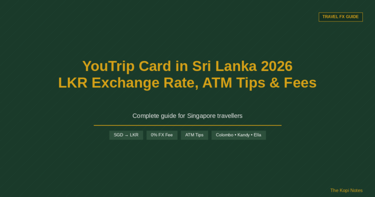 YouTrip Card in Sri Lanka 2026: LKR Exchange Rate, ATM Tips & Fees for Singapore Travellers
