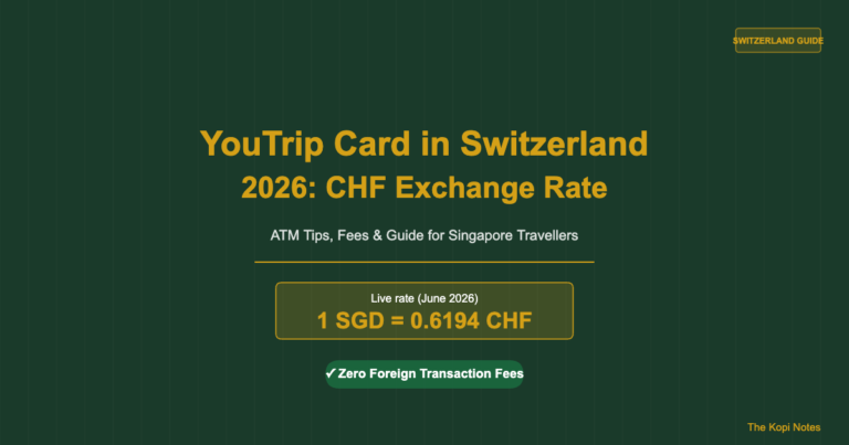 YouTrip Card in Switzerland 2026: CHF Exchange Rate, ATM Tips & Fees for Singapore Travellers